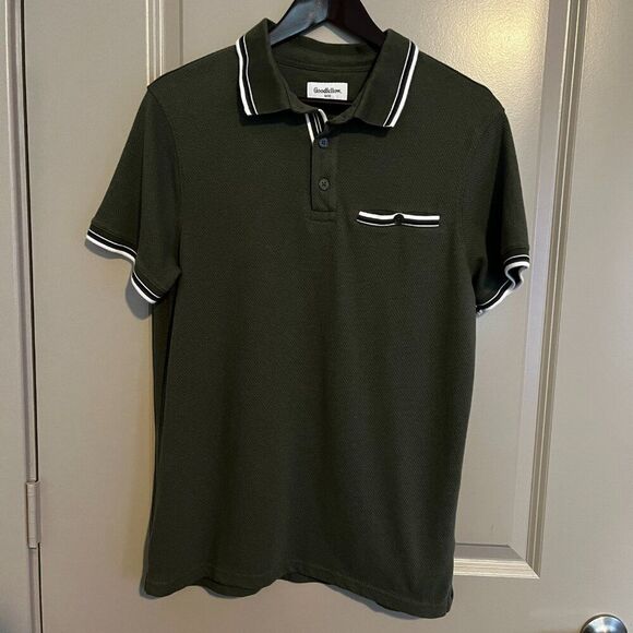 Men's Green Polo Size Medium - Picture 3 of 6